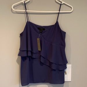J. Crew Tops - J. Crew Drapey Ruffle Cami in Blue J. Crew Tops - J. Crew Drapey Ruffle Cami in Blue